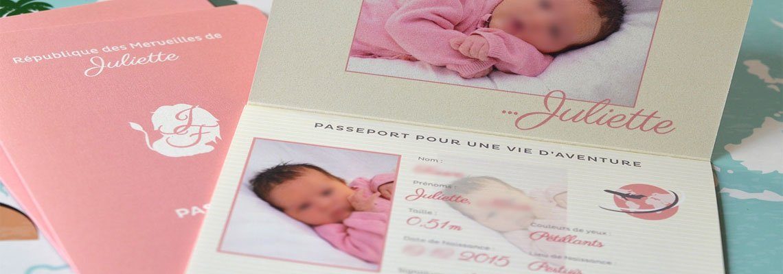 Carte d'invitation pour votre naissance